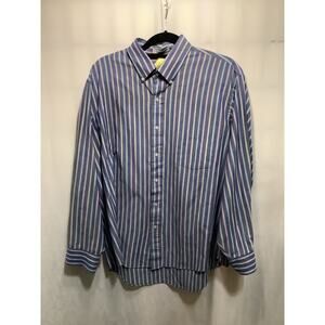 Single Needle Tailoring Long Sleeve Collared Shirt